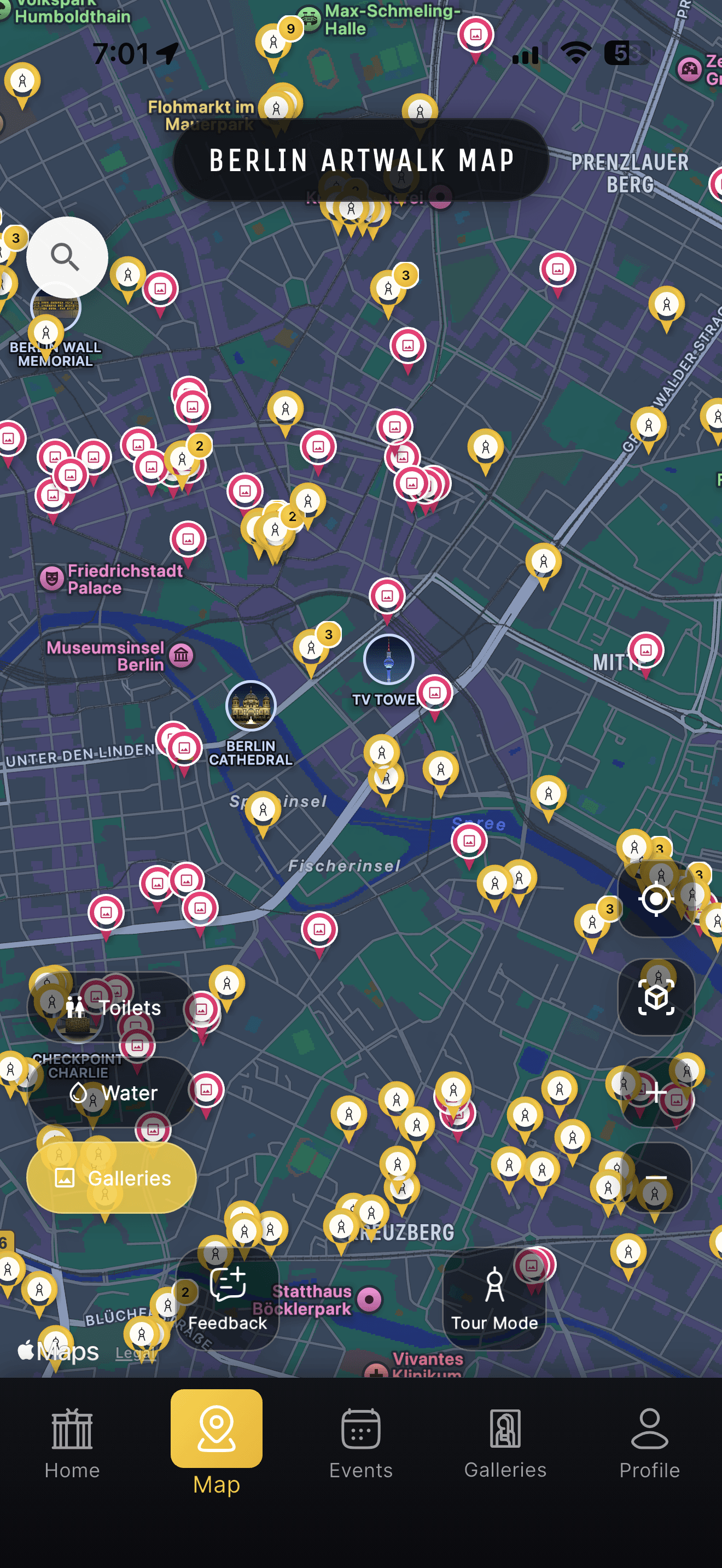 Interactive map