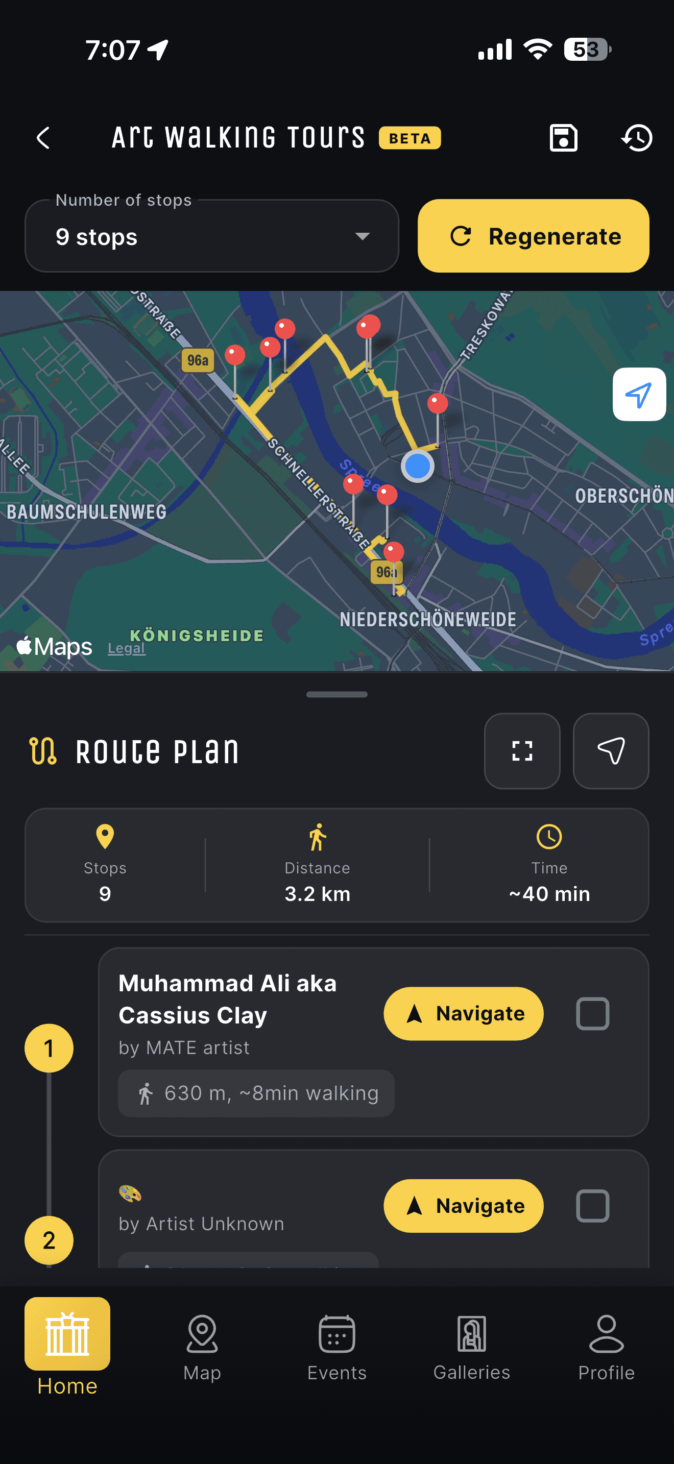 Walking tours